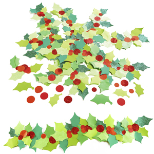 Holly and Berries Paper Shapes