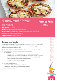 Yummy Muffin Pizzas Tip Sheet
