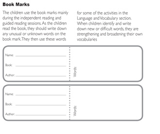 Guided Reader Book - BookMarks