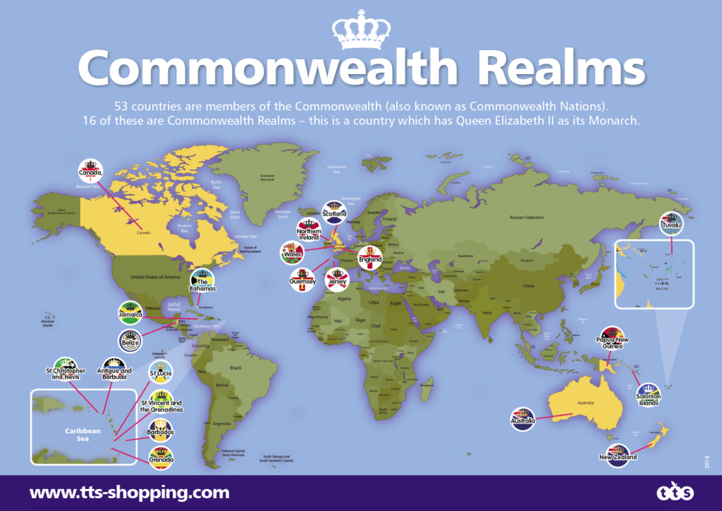 Commonwealth Realm map