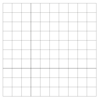 hundred squares blank