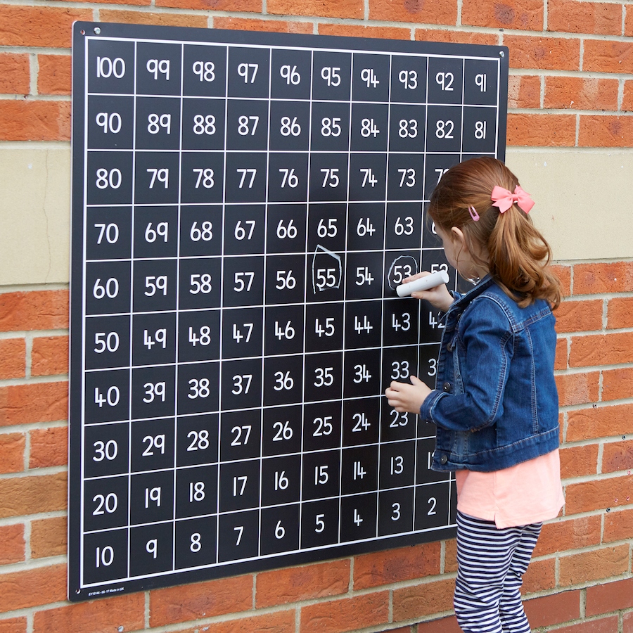 100 square outdoor chalkboard