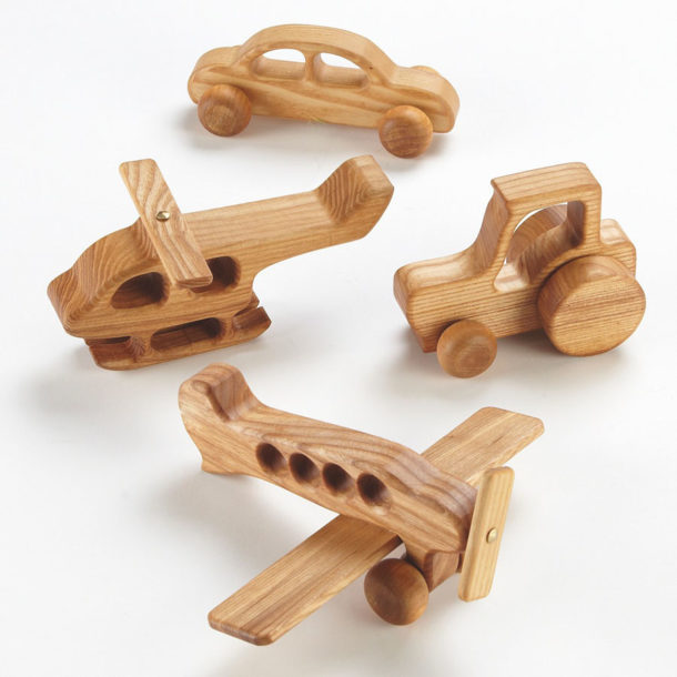 mini wooden vehicles