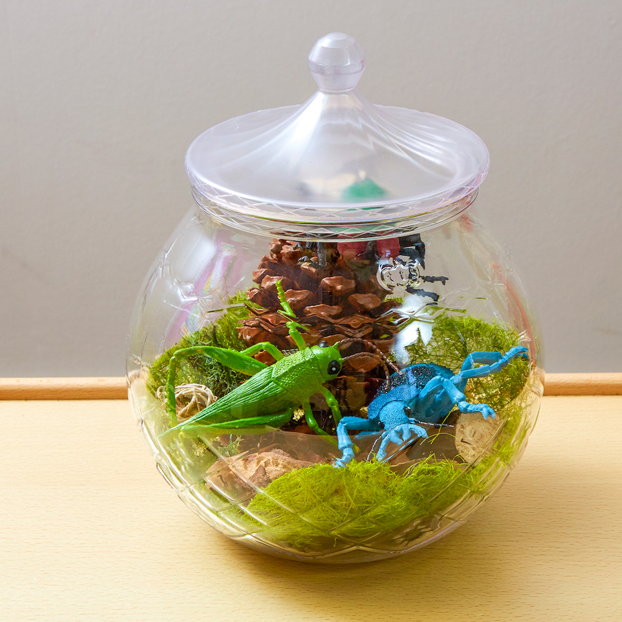 Minibeast small world jar