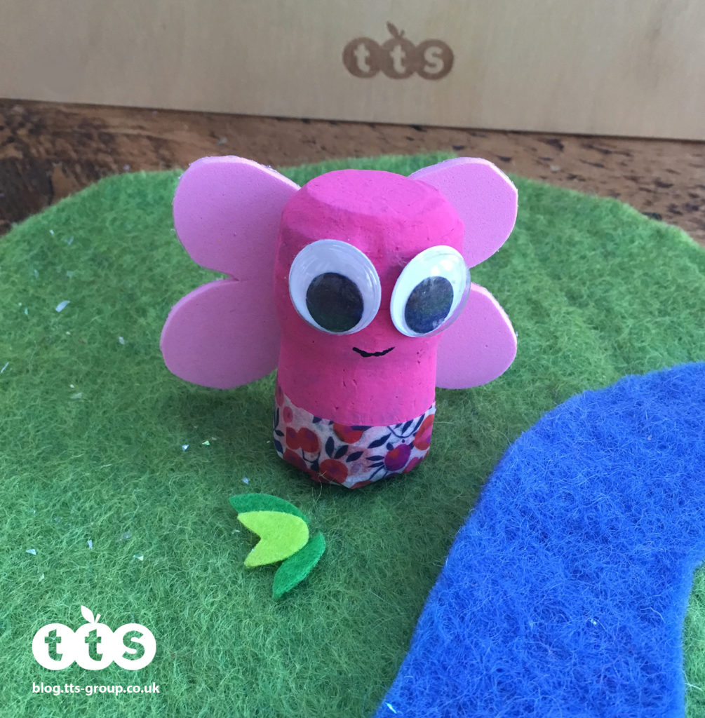 butterfly cork character by Lottie Makes
