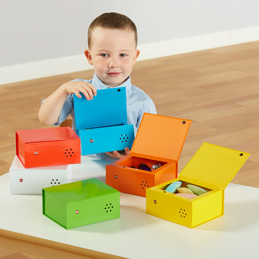 Recordable talking boxes ICT in Early years