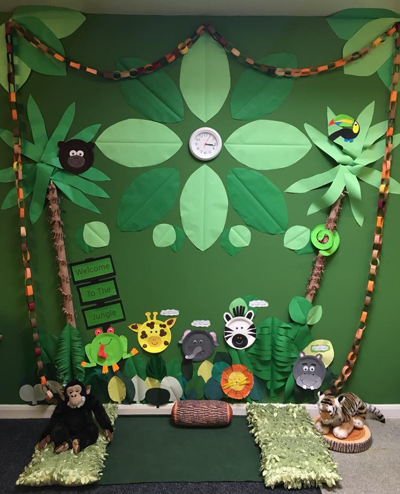 classroom display ideas - rainforest jungle