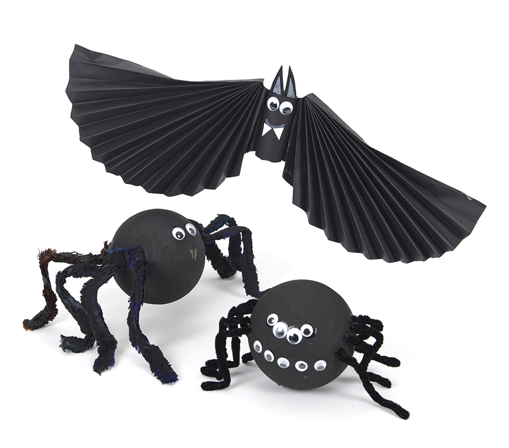 Giant spider Halloween craft for children