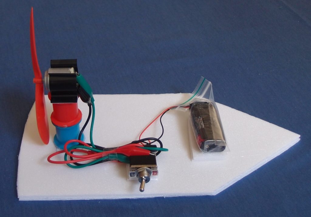 Cross-curricular STEM class kit - making a fan boat