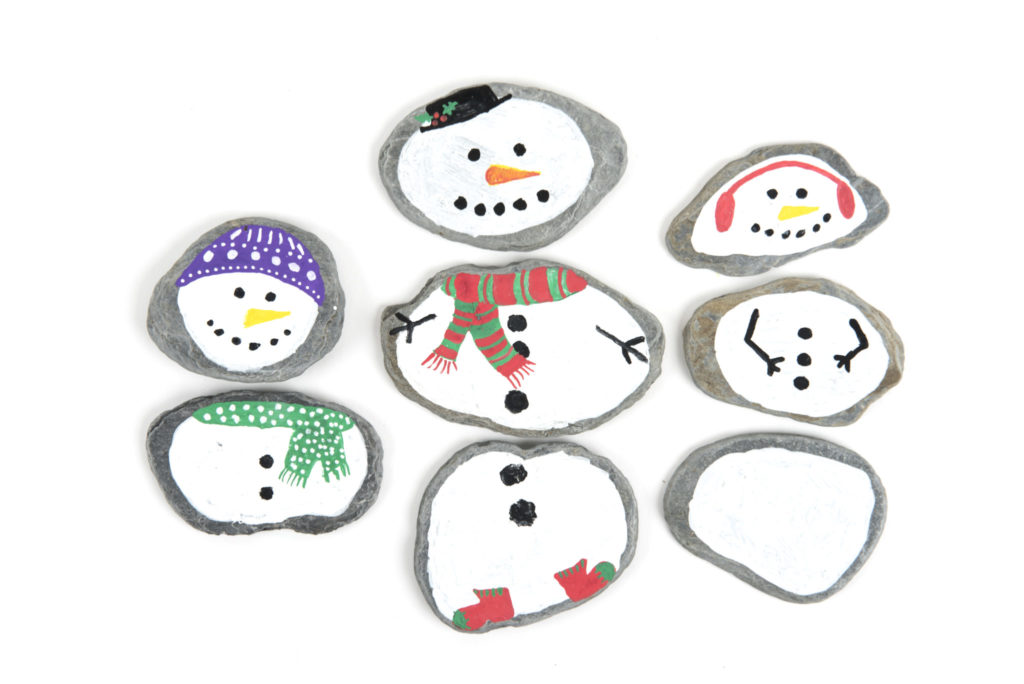 Finished mix and match snow people.