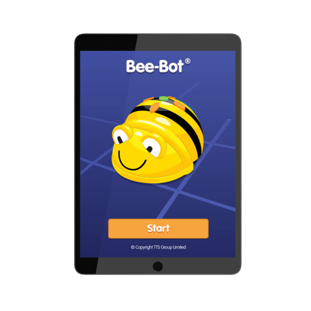 Image shows the homepage of the Bee-Bot App.