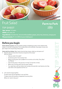 Fruit Salad Tip sheet