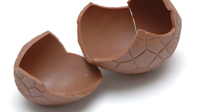 Gigantic Chocolate Egg (Cracked)