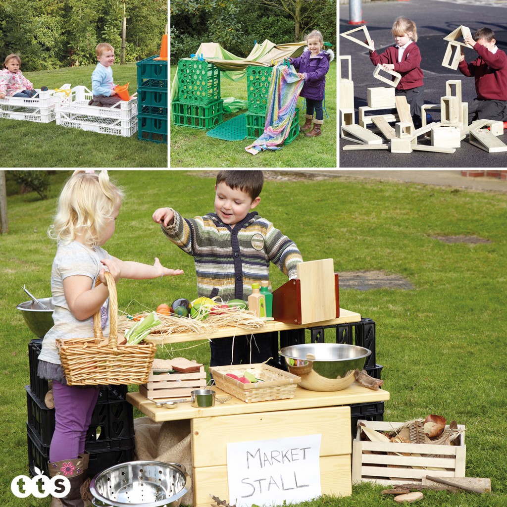 crate outdoor creative play
