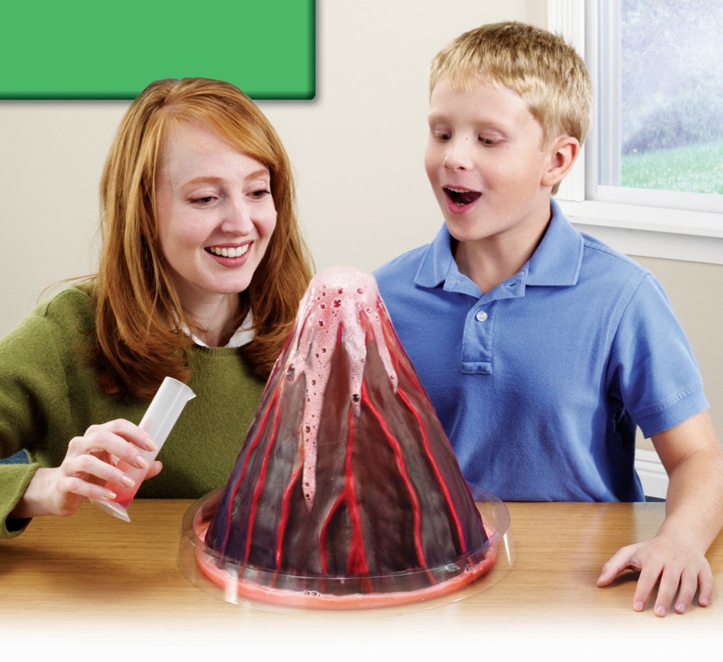 Volcano eruption science classroom experiment