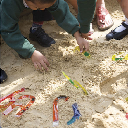 Black Tuff Spot Tray for Kids - Large Plastic Messy Play for Sand