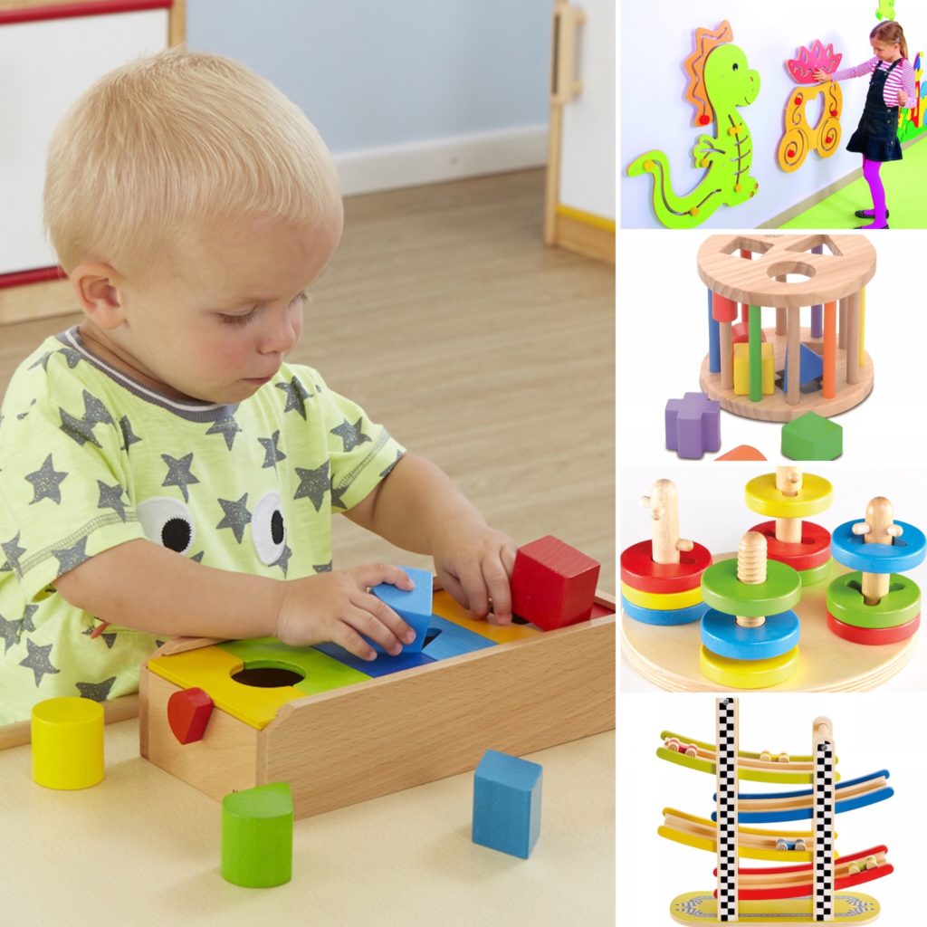 Wooden manipulative toys