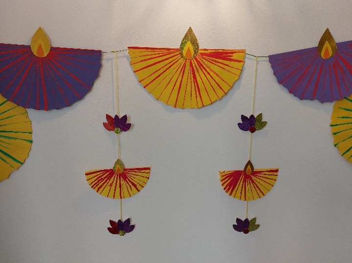  Painted Diya Decorations