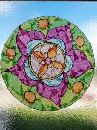 Rangoli Stained Glass Light Catcher