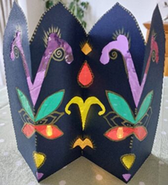 6. Diwali WindowTealight Card Decoration