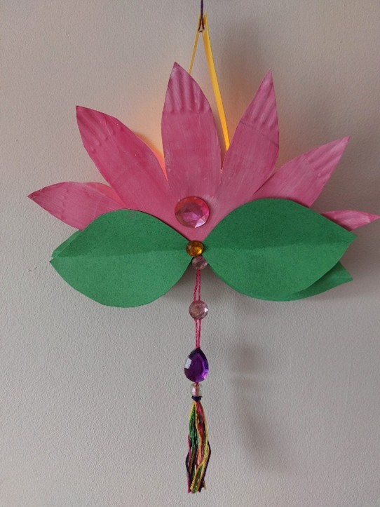 7. Diwali Light Up Wall Hanging Flower