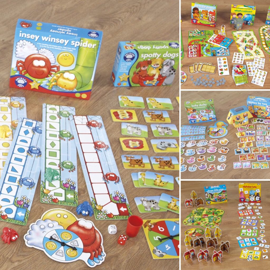 Orchard toys games and jigsaws