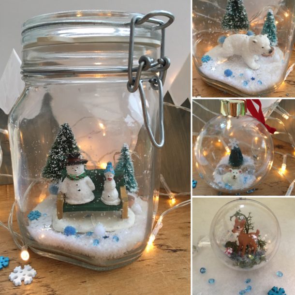 Christmas jar and bauble craft