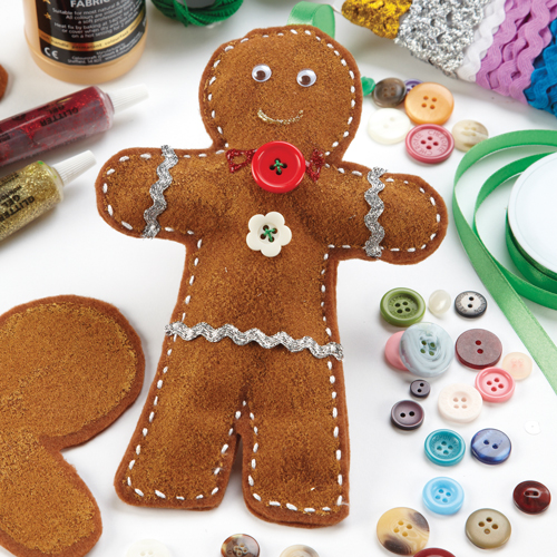 Felt Gingerbread Man decoration