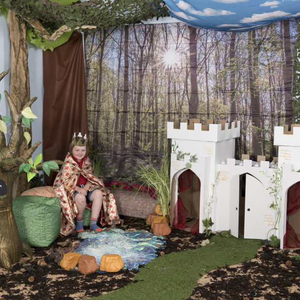 Castle woodland themed learning location