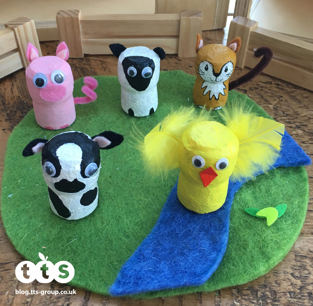 farm animal cork characters by Lottie Makes