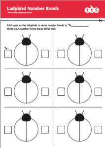 ladybird number bonds sheet copy