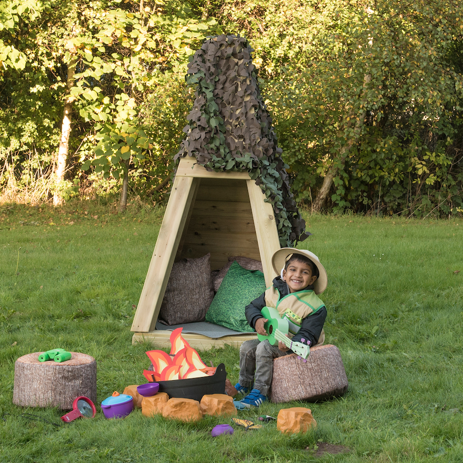 outdoor teepee