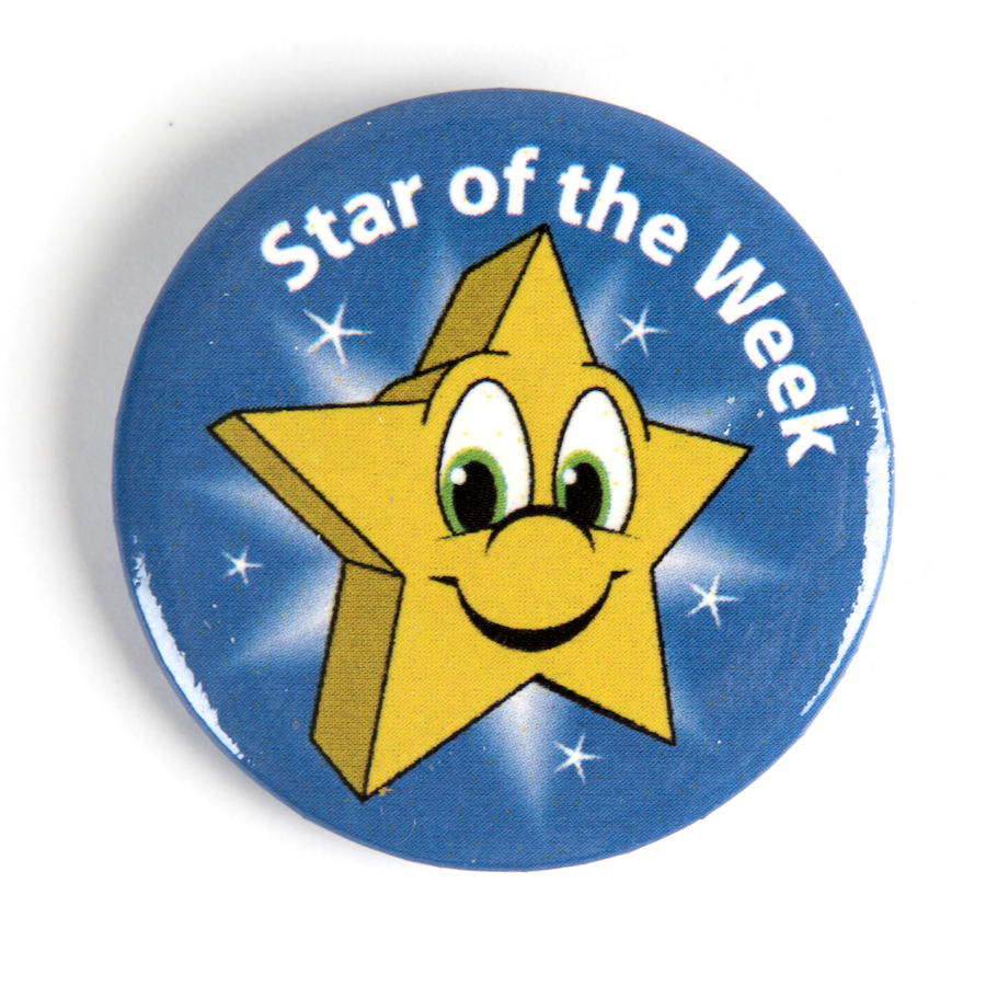 Star of the week. Sstar of the week. Awards for pupils. Reward in School.