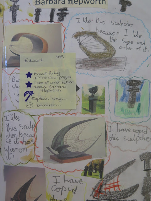 The use of sketchbooks at Gomersal Primary School