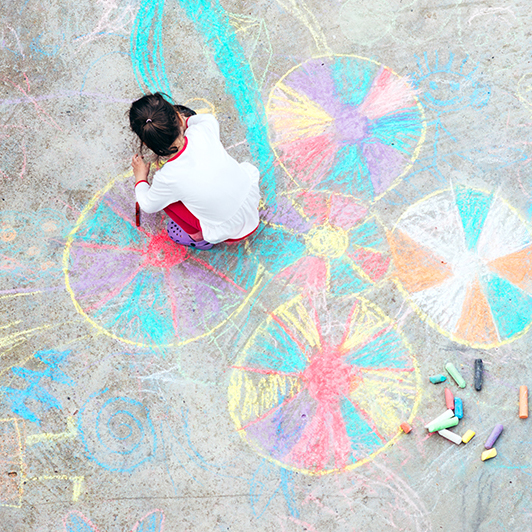 collaborative school projects - chalk