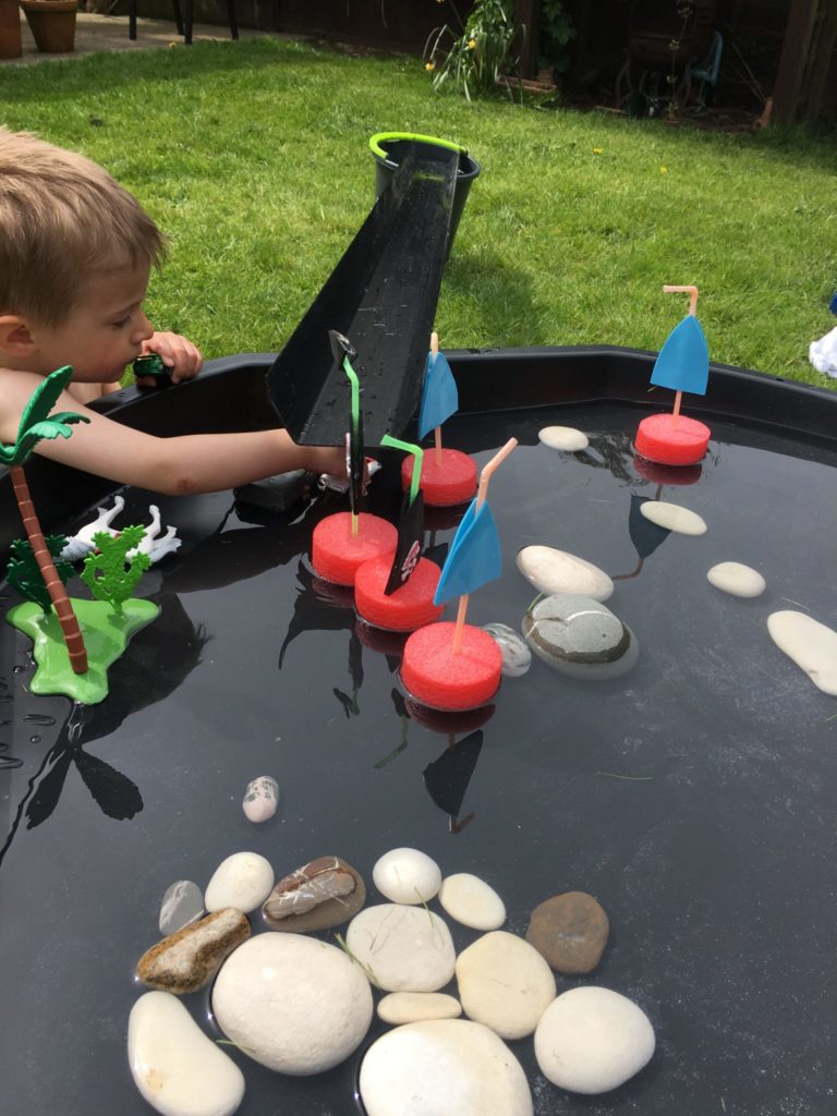 Pirate noodle boats by Lottie Makes