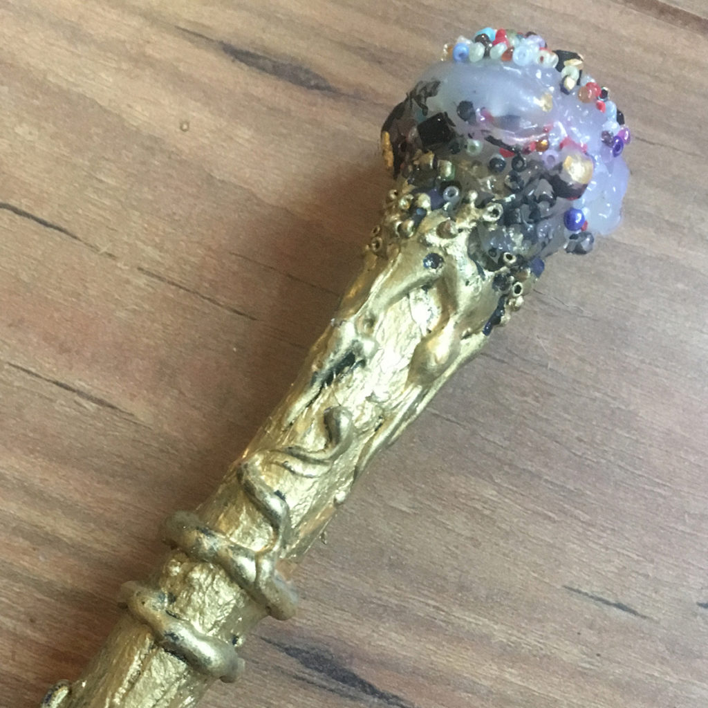 Making magic wands - a school holiday project