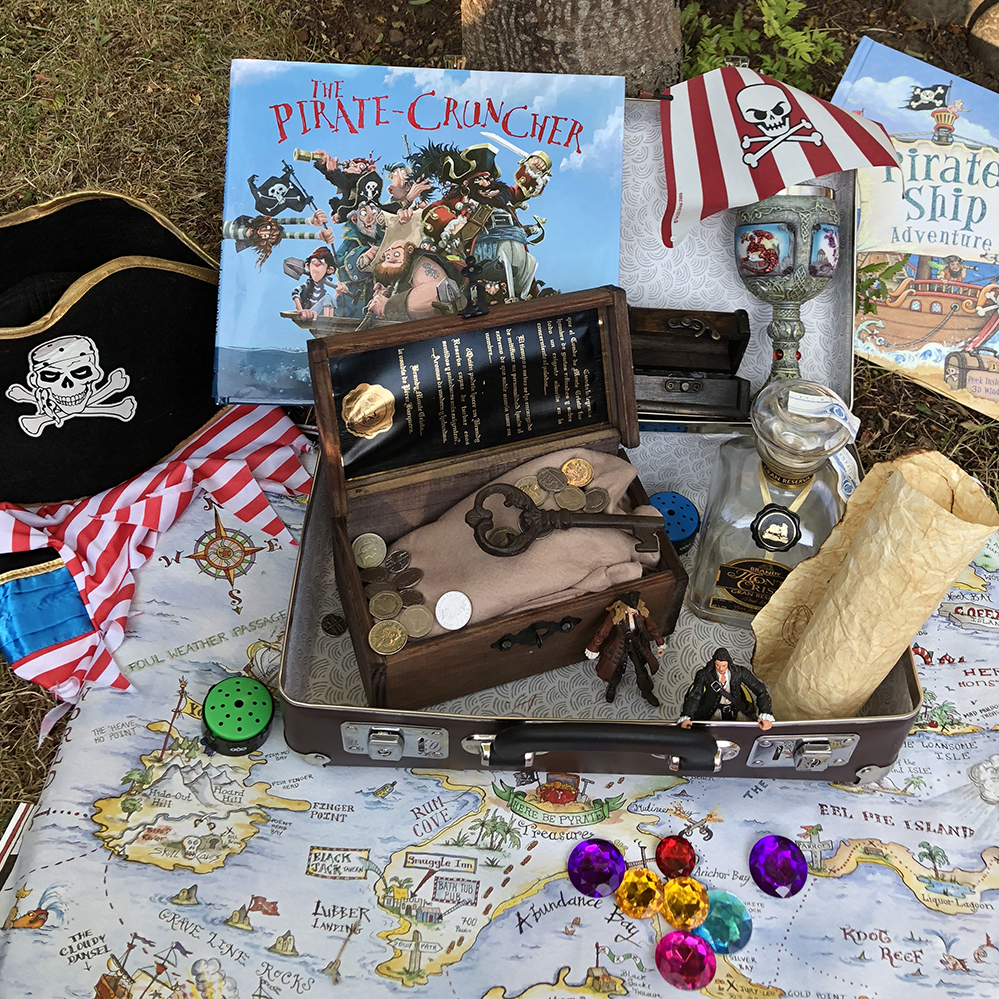 Pirates in a suitcase by Lottie Makes