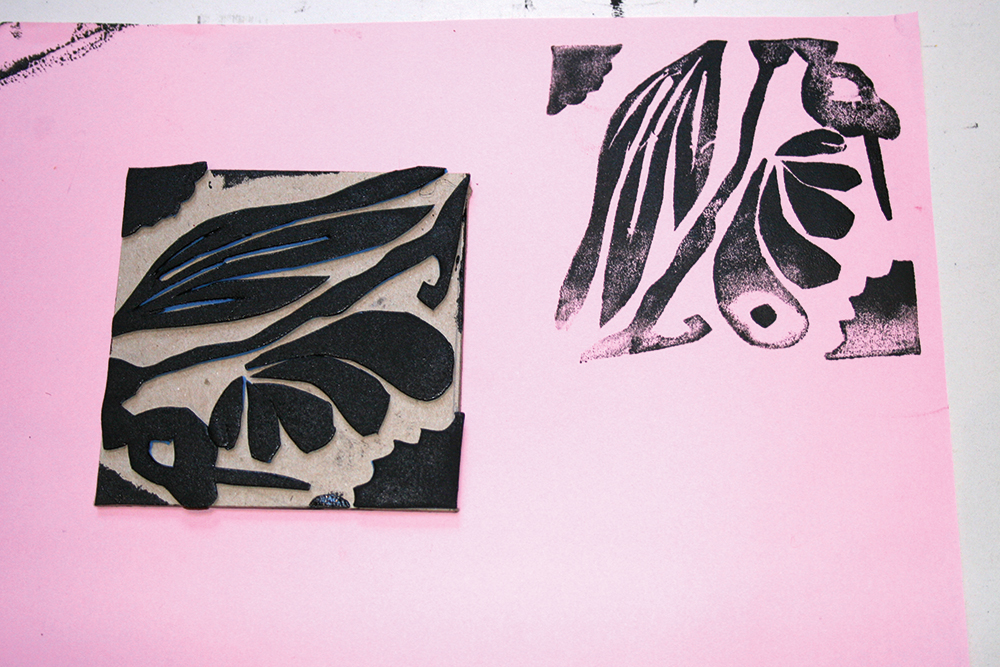 Print making using printing blocks