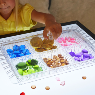The Appeal of Tinker Trays for Loose Part Play by Little Miss Early Years