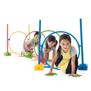 School children using the Motor Skills Giant Balance Pack