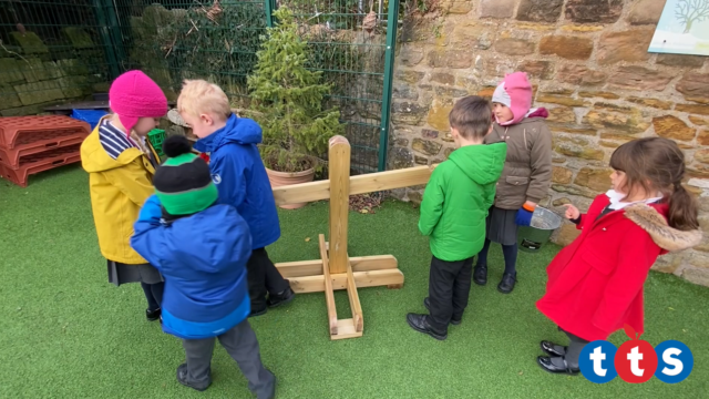 Children explore the scales