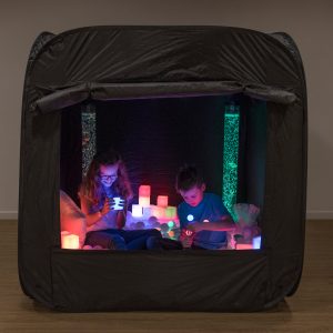 The value of dark dens as sensory pop up spaces