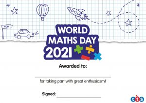 World Maths Day Certificate