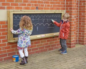 WOODEN FRAMED OUTDOOR CHALKBOARD