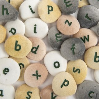 Resin Alphabet Pebbles