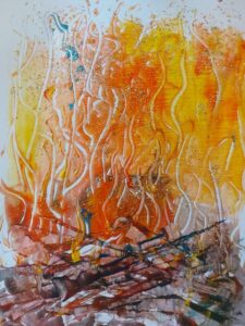 Bonfire Night Tin Foil Print