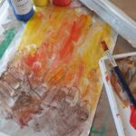 Bonfire Night Tin Foil Print Step 2
