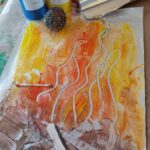 Bonfire Night Tin Foil Print Step 3