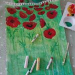 Field of Poppies Mixed Media Step 5